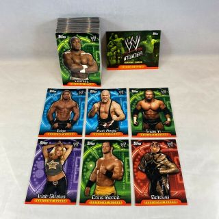 Wwe Insider (topps 2006) Complete Set Of Wrestling Trading Cards (1 - 72)