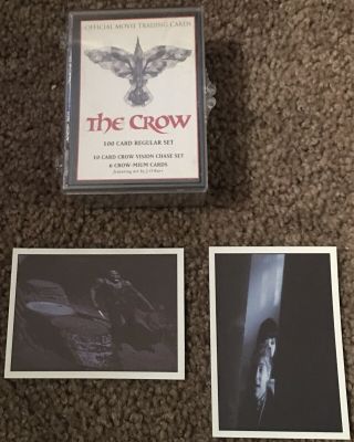 The Crow Movie Brandon Lee 100 Trading Card Set 1994 Kitchen Sink 2 Rare Inserts