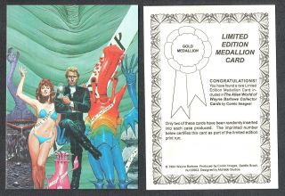 Comic Images Medallion Card For Alien World Of Wayne Barlowe (1994) Unnumbered