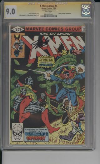 Uncanny X - Men King Size Annual 4 Cgc 9.  0 Signed By Stan Lee