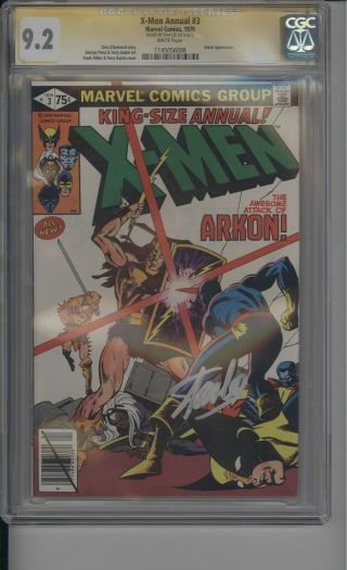 Uncanny X - Men King Size Annual 3 Cgc 9.  2 Signed By Stan Lee