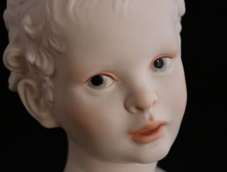Vintage Cybis Eros Greek God Of Love,  Young Boy Porcelain Bust Head Figurine