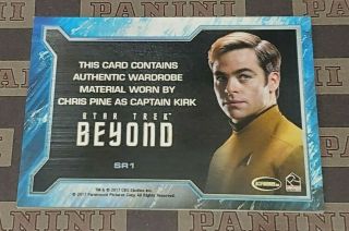 Star Trek Beyond SR1 Chris Pine as Captain Kirk Wardrobe Relic 2