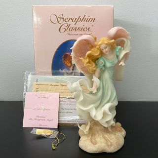 Seraphim Classics Christine The Footprint Angel Figurine Mib With 8 "