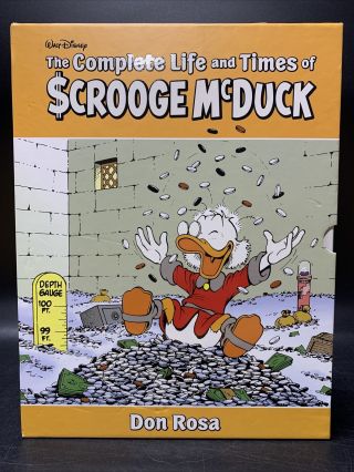 The Complete Life & Times Of Scrooge Mcduck By Don Rosa Vol.  1 & 2 Box Set - Ex