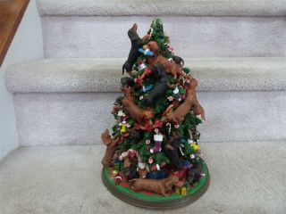 Awesome Danbury Dachshund Dog Christmas Tree Figure 12 " Looks Great
