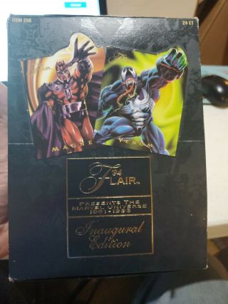 94 Flair Presents Marvel Universe 1961 - 1993 Inaugural Edition Box 24 Empty Packs