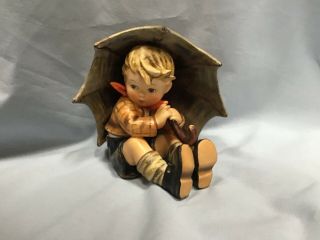 Goebel Hummel Umbrella Boy Figurine 4.  5 "