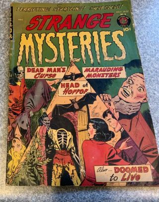 Antique Strange Mysteries Comic Book 6,  July 1952,  Rare