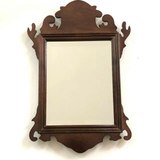 The Bombay Company Mirror Colonial Williamsburg Chippendale Style Beveled Wall