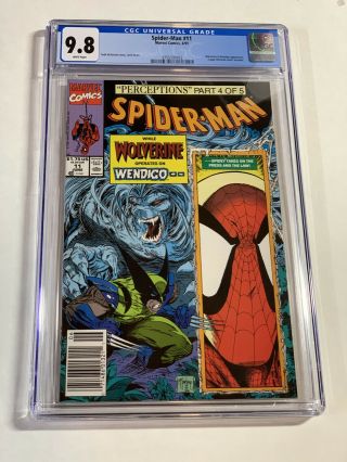 Spider - Man 11 Cgc 9.  8 Newsstand Edition Marvel Todd Mcfarlane Wolverine X - Men
