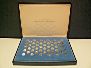 Franklin “states Of The Union” Mini - Coin Set,  First Ed.  50 Sterling Silver
