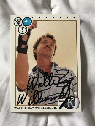 Signed Trading Card Walter Ray Williams Jr Pba Bowling Legend Autographed Rc