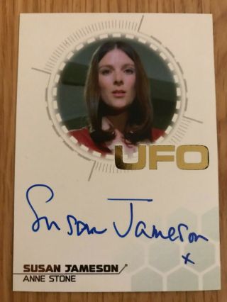 Ufo Series 3: Gold Foil Autograph Card: Susan Jameson As Anne Stone Sj1