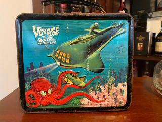 1967 Vintage Voyage To The Bottom Of The Sea Lunchbox