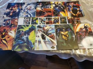 1994 Marvel Flair Prints Complete Set 10 Jumbo Cards Only.  Not