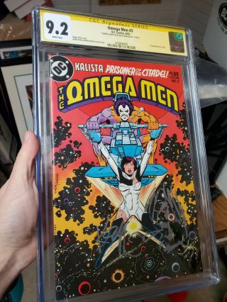 Omega Men 3 Cgc 9.  2 Signed And Sketched By Keith Giffen First Lobo