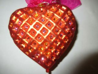 Expressions From The Heart Swarovski Crystal Orange Ornament 