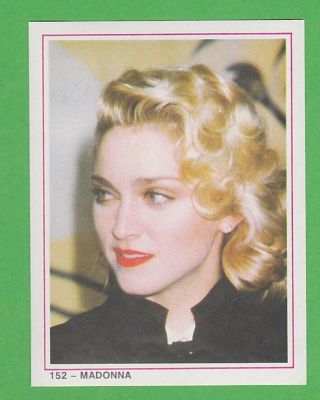 1987 Swedish Williams Pop Stars 152 Madonna Rare