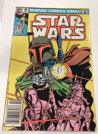 Star Wars 68 Marvel Comics Mandalorian Cover Boba Feet Newsstand