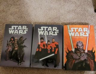 Star Wars Legacy Omnibus Book 1,  2,  3 Hardcover Dark Horse Rare Oop