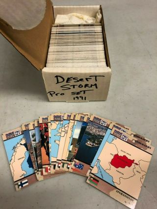 1991 Desert Storm Complete Set Pro Set 253 Cards Military
