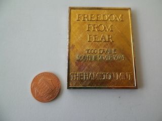 1974 Hamilton Norman Rockwell 1000grain.  999 Silver Freedom Of Fear