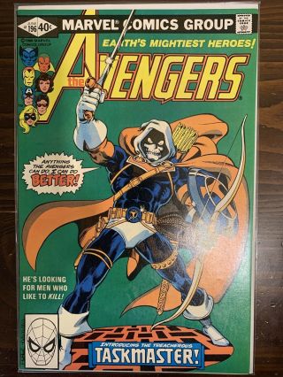 The Avengers 196 Marvel Comics 1980 1st Task Master Pics