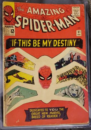 Spider - Man 31 1st Gwen Stacy Appearance 1965 Marvel