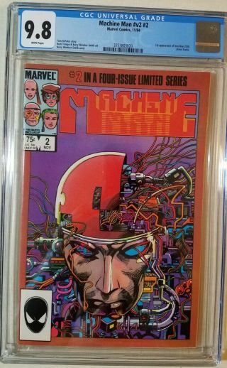 Machine Man 2 Cgc 9.  8 Wp (1984) In A Four - Issue Limited Series