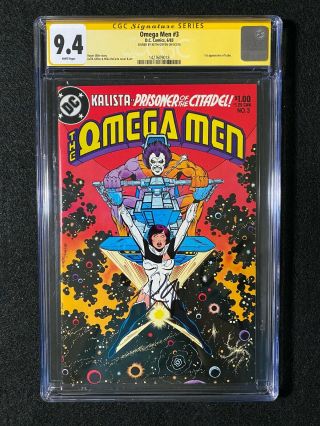 Omega Men 3 Cgc 9.  4 Ss (1983) - 1st App Of Lobo - Signed By Keith Giffen