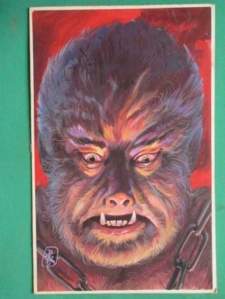 Wolfman Monster Kendor 216 Werewolf Unique Mexican Comic Cover Art