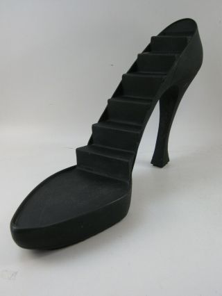 Just The Right Shoe Black High Heel Display Stand - Shoe Figure Display Vguc