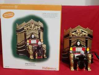 Dept 56 Halloween Phantom Of The Organ Plays Scary Music,  Moves & Lights Up 2003