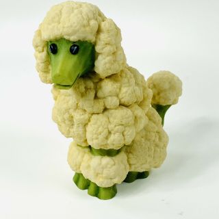 Enesco Home Grown Cauliflower Poodle Dog Collectible Figurine 4012369