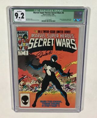 Secret Wars 8 Cgc 9.  2.  Key (signed:jim Shooter,  Origin Of Venom) 1984 Marvel