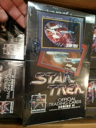 1991 Impel Star Trek Trading Cards Series 2 Factory Box - 36 Packs