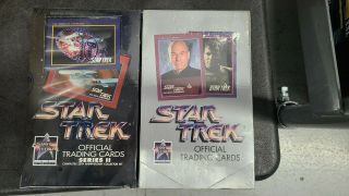 1991 Impel Star Trek Series I&ii Boxes Trading Cards