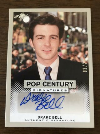 Drake Bell Ultra Rare Seriel Numbered Signed Trading Card 2/25