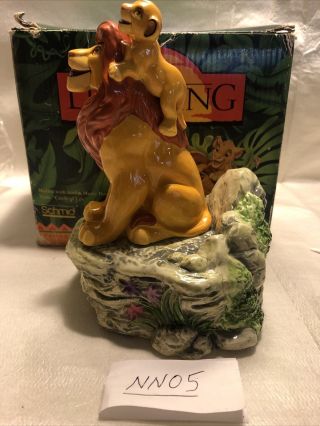Disney The Lion King Simba & Mufasa 1994 Schmid Music Box Circle Of Life