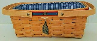 Longaberger Greenfield Village 2007 Basket Dual Handles With Model Ts Pinned On