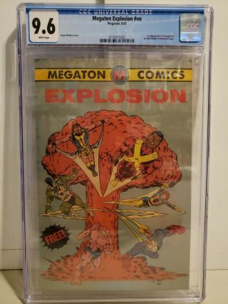 Megaton Explosion Cgc 9.  6 Comic 1987 1st Youngblood Rob Liefeld Angel Medina