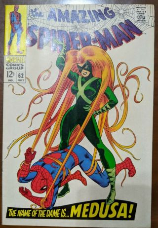 The Spider - Man 62 (july 1968,  Marvel) Very Wow