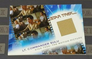 The Complete Star Trek Movies Mc3 Lt.  Commander Sulu Costume Relic 023/701
