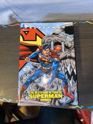 Superman: The Death And Return Of Superman Omnibus 2013 Print “signed”