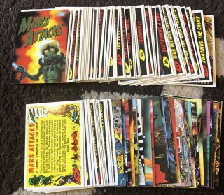 Topps 1994 Mars Attacks Archives Trading Cards Partia 98/100 Card Set