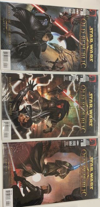 Star Wars The Old Republic 4 - 6 Blood Of The Empire Set Dark Horse Darth Marr