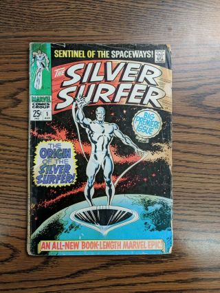 1968 Marvel Silver Surfer 1 Authentic Comic Book Inv0011