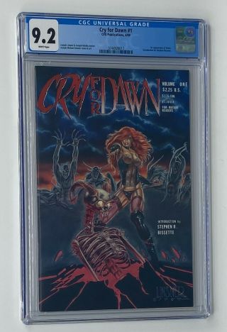 Cry For Dawn 1 Cfd Publications 1989 Cgc 9.  2 Dawn 1st Appearance