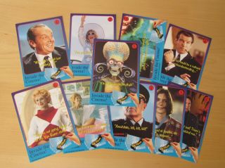 Mars Attacks - Invade The Cinema Trading Cards Made For Uk Barclays Bank Plc